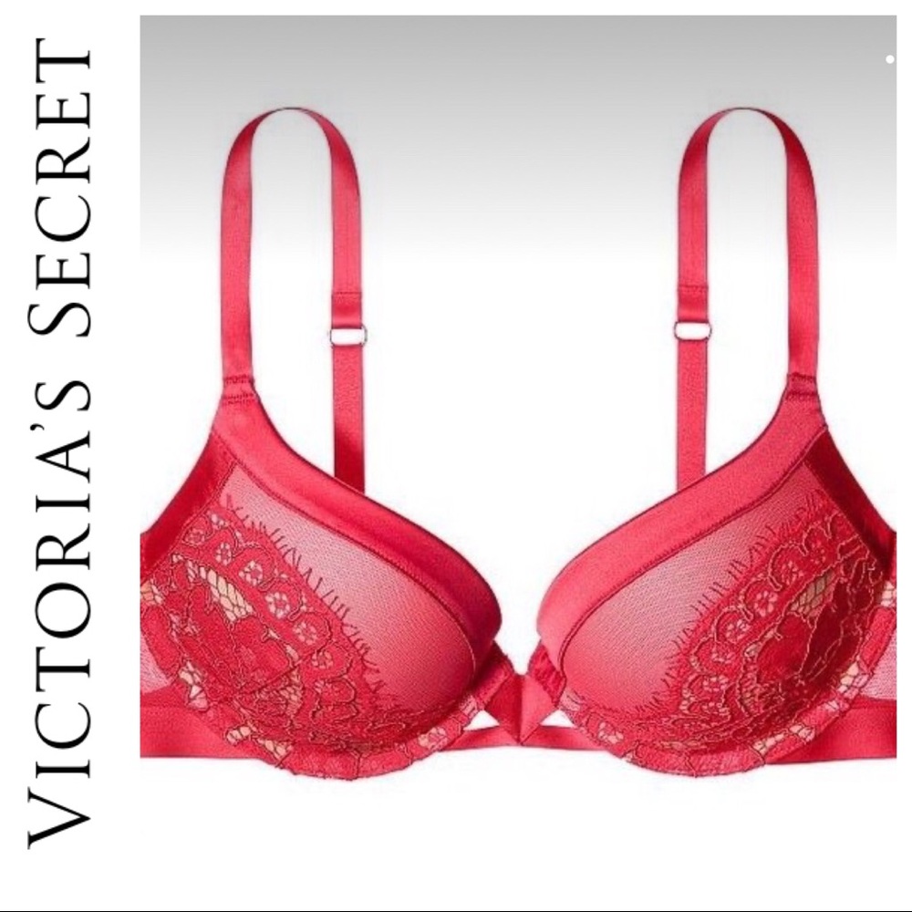 VICTORIAS SECRET VERY SEXY PUSH UP BRA RED…